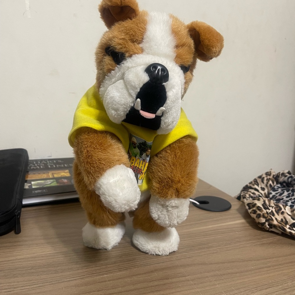 WHO LET THE DOGS OUT SINGING DANCING 13" PLUSH DOG BAHA MEN 2001 VINTAGE